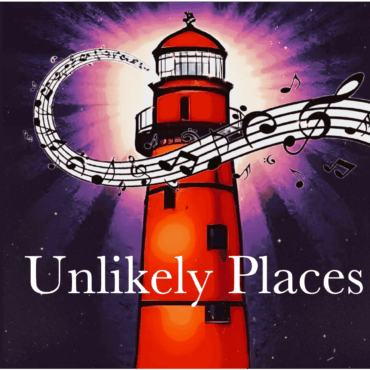 Unlikely Places radio show lighthouse logo